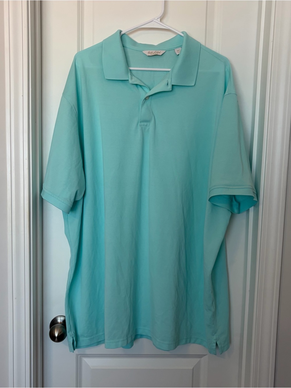 Roundtree & Yorke Men's Polo Shirt in Light Teal
Size XXXL